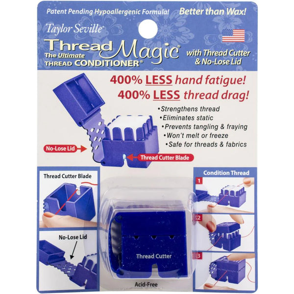Taylor Seville Thread Magic Square with Cutter - Thread Conditioner
