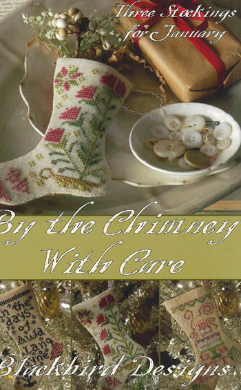 By the Chimney with Care - Three Stockings for January by Blackbird Designs