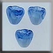 Mill Hill - Glass Treasures - 12032 Small Bell Flower Marble Lt Blue