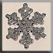 Mill Hill - Glass Treasures - 12037 Medium Snowflake Bright Crystal