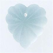 Mill Hill - Glass Treasures - 12070 Frosted Starburst Heart Crystal