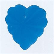 Mill Hill - Glass Treasures - 12071 Frosted Starburst Heart Sapphire