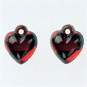 Mill Hill - Glass Treasures - 12077 Very Small Domed Heart Red
