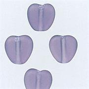 Mill Hill - Glass Treasures - 12085 Small Channeled Heart Amethyst