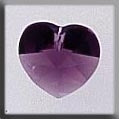 Mill Hill - Crystal Treasures - 13037 Very Small Heart Amethyst