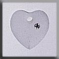 Mill Hill - Crystal Treasures - 13049 Small Frosted Heart Crystal