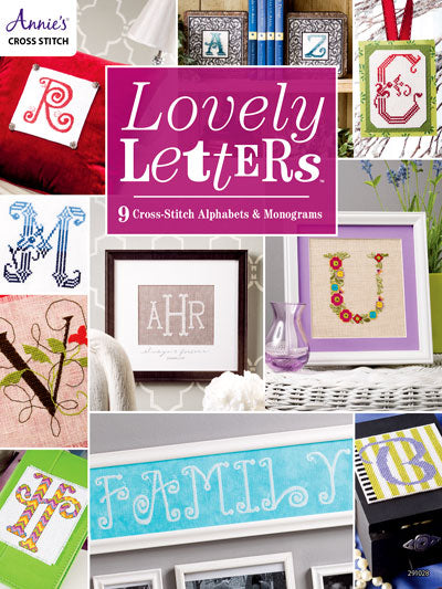 Lovely Letters - 9 Cross-Stitch Alphabets & Monograms by Annie's Cross Stitch