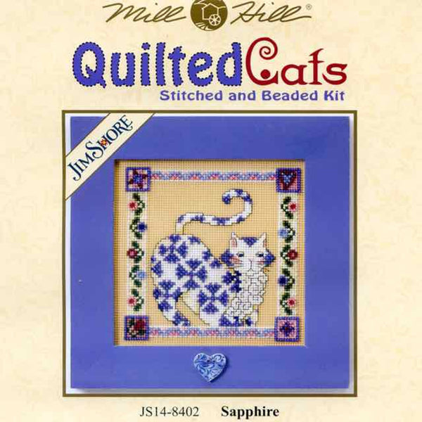 Sapphire -  Beaded Cross Stitch Kit by Jim Shore for Mill Hill  (JS14-8402)