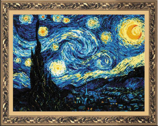 Starry Night after Van Gogh's Painting - Riolis Cross Stitch Kit 1088