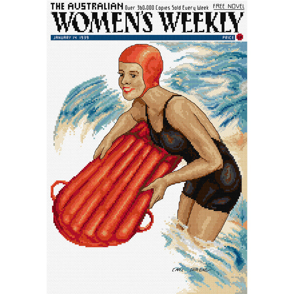 Australian Women's Weekly - Woman in Surf FJP-4026 AWW by Country Threads