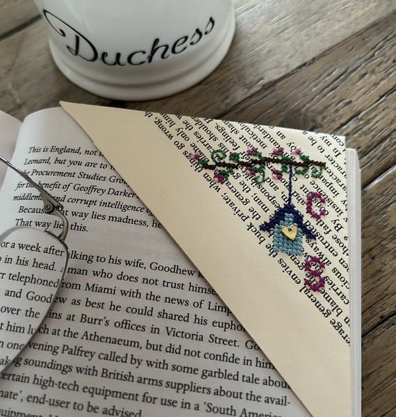 Birdhouse Bookmark Kit by Haystack Stitching