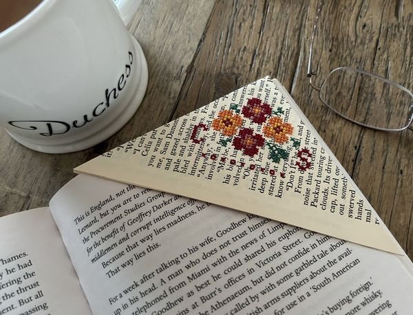 Flowers Bookmark Kit by Haystack Stitching