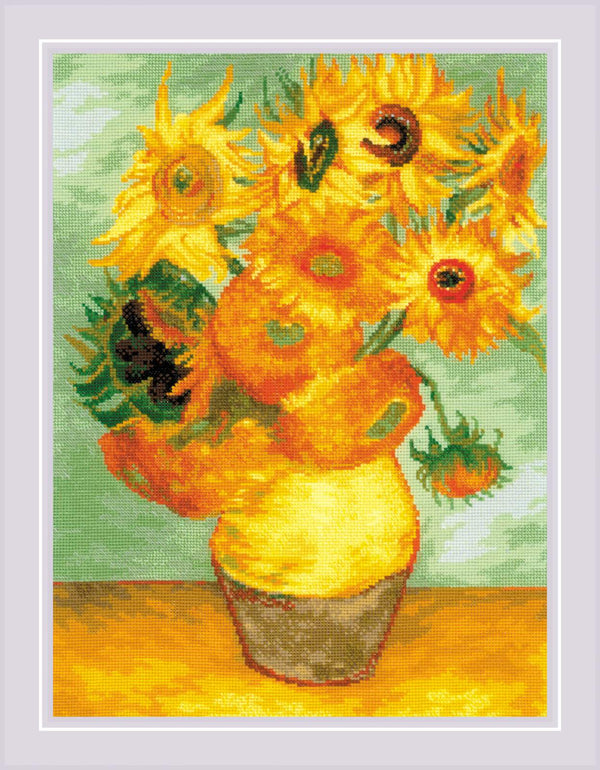 Sunflowers after V. van Gogh's Painting - Riolis Cross Stitch Kit 2032