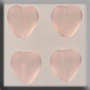 Mill Hill - Glass Treasures - 12092 Medium Channeled Heart Rosaline