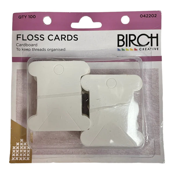 Birch Floss Cards - Cardboard (100)