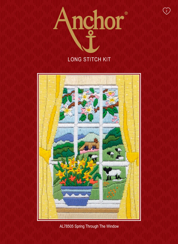 Spring Through The Window Long Stitch Kit AL78505 by Anchor