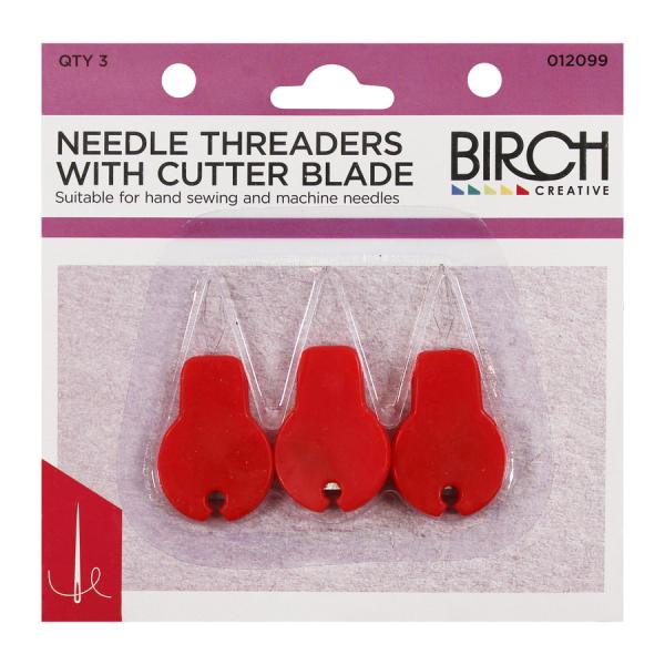 Birch Needle Threaders with Cutter Blade - 012099