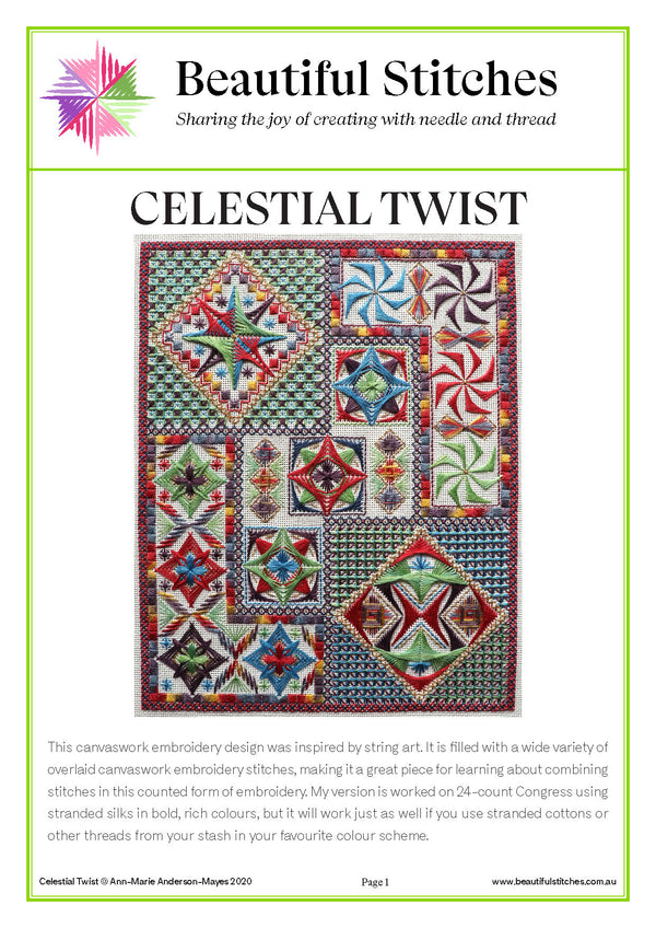 Celestial Twist Pattern by Beautiful Stitches