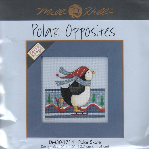Polar Skate - Beaded Cross Stitch Kit by Debbie Mumm for Mill Hill (DM30-1714)