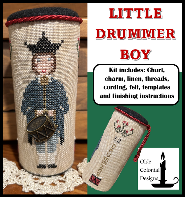Little Drummer Boy Pin Drum Kit by Olde Colonial Designs