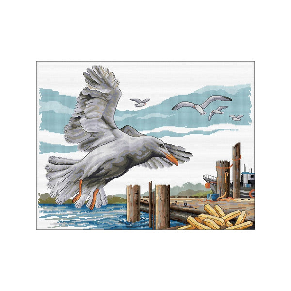 Seagull's Take-Away Cross Stitch Kit FJ-1089 by Country Threads