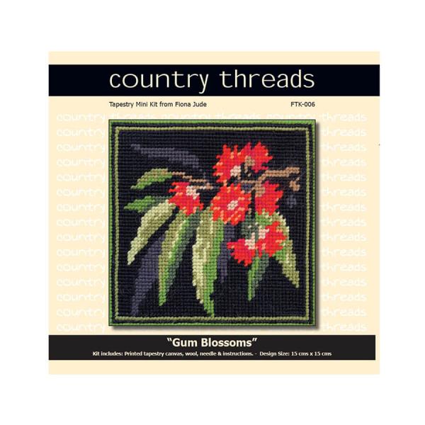 Gum Blossoms Tapestry Mini Kit FTK-006 by Country Threads