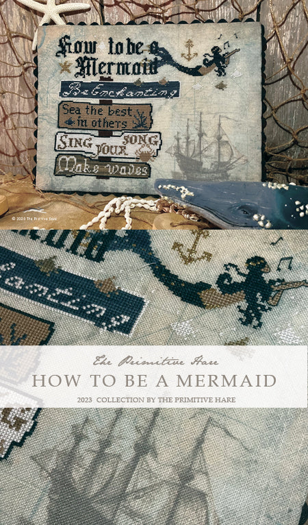 How to be a Mermaid Pattern with Fabric Included by The Primitive Hare