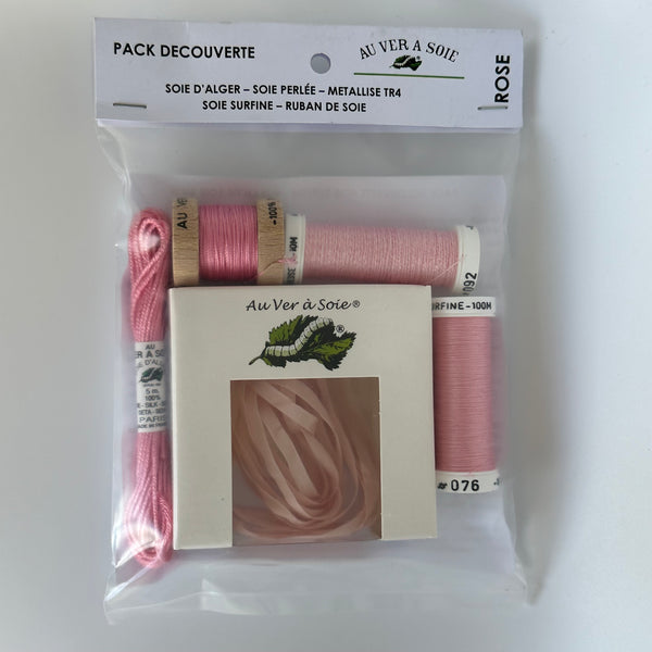 Au Ver a Soie Discovery Pack with Ribbon - Pink