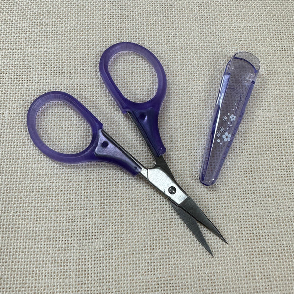 Purple Embroidery Scissors with Cap 83mm (3-1/4")