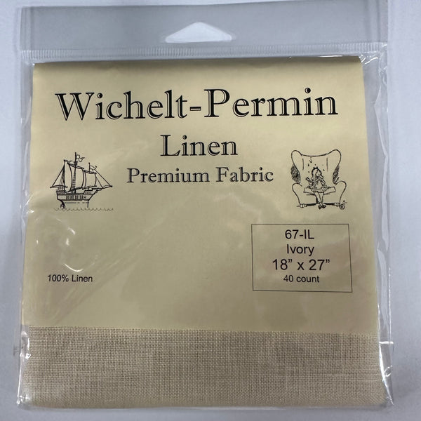 Wilchelt Linen 40ct Ivory 18" x 27" Piece (45x69cm) 67-IL