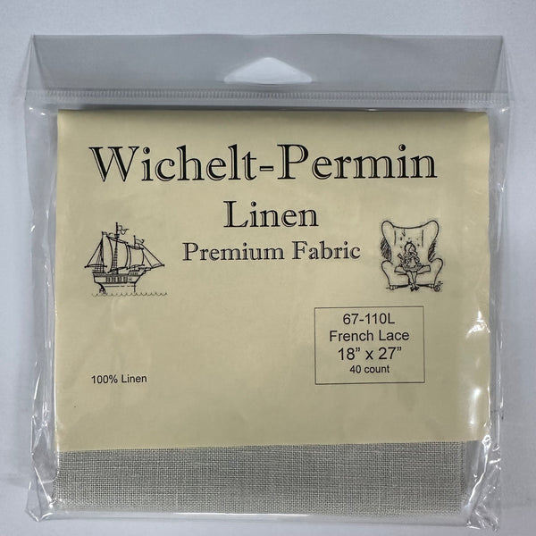 Wichelt Linen 40ct French Lace 18" x 27" Piece (45x69cm) 67-110L