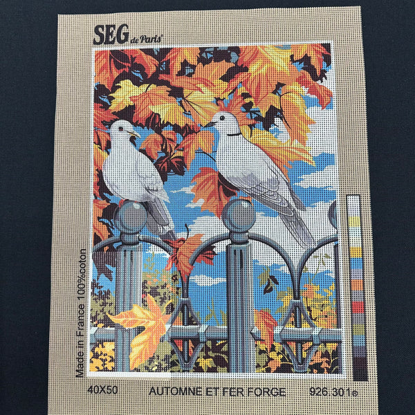 Automne et Fer Forge- Tapestry Canvas by SEG de Paris 926.301
