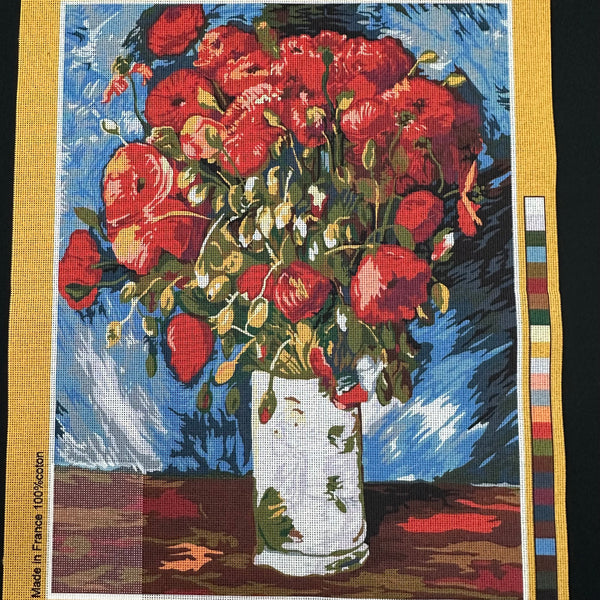 Les Coquelicots by Vincent Van Gogh - Tapestry Canvas by SEG de Paris 981.164