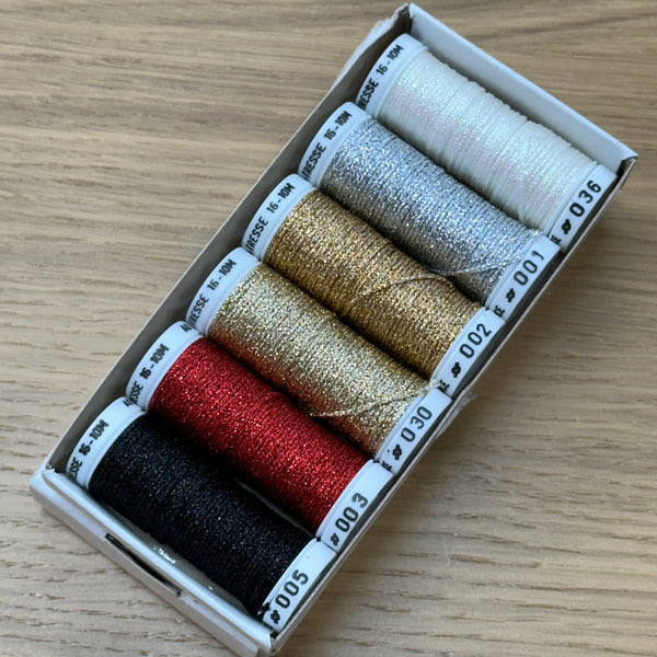 Au Ver A Soie - 6 Pack of Metallic Threads