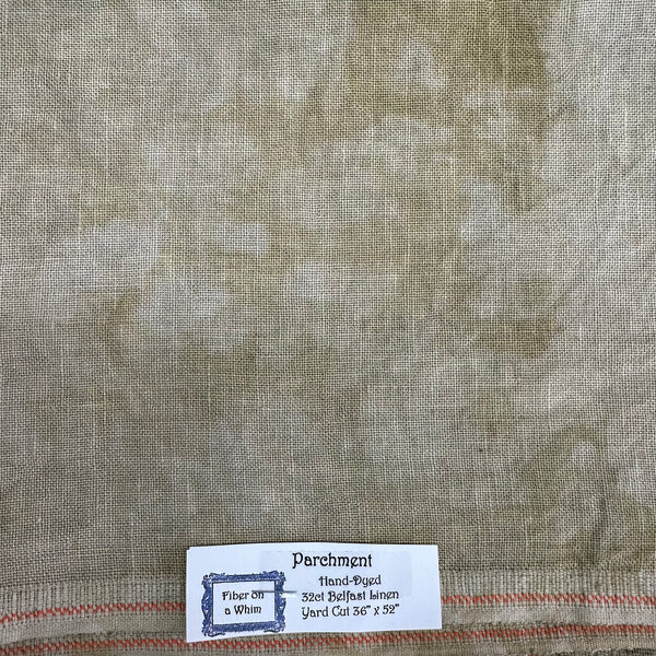 Fiber on a Whim - 32 Count Linen - Parchment