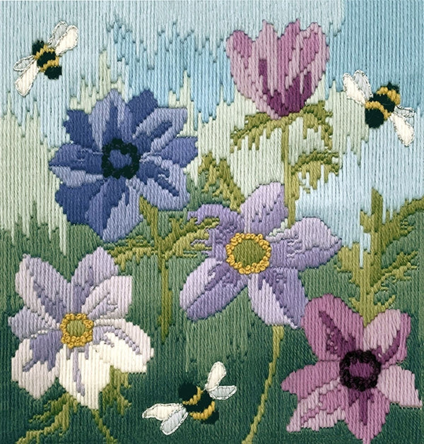 Anemones Long Stitch Kit LSAN by Bothy Threads