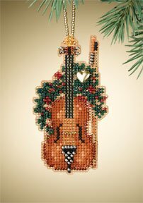 Violin - Mill Hill Holiday Harmony Beaded Ornament Cross Stitch Kit (MH16-7301)