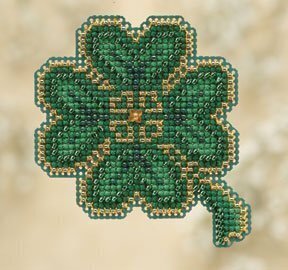 Lucky Day - Mill Hill Spring Bouquet Beaded Magnet Cross Stitch Kit (MH18-0102)