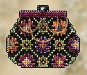 Coin Purse - Mill Hill Spring Bouquet Beaded Magnet Cross Stitch Kit (MH18-0104)