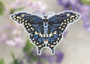Black Swallowtail - Mill Hill Spring Bouquet Beaded Magnet Cross Stitch Kit (MH18-1103)