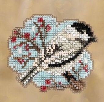 Little Chickadee Beaded Cross Stitch Kit MH18-1831 by Mill Hill
