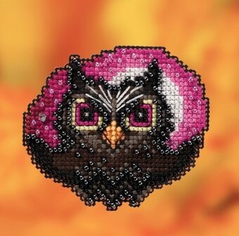 Moonlit Owl Beaded Cross Stitch Kit MH18-2023 by Mill Hill