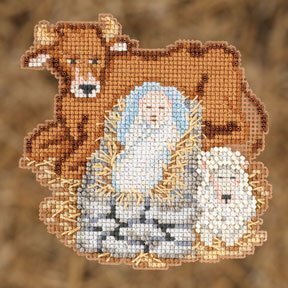 Baby Jesus - Mill Hill Nativity Trilogy Stitched and Beaded Ornament Kit (MH19-2301)