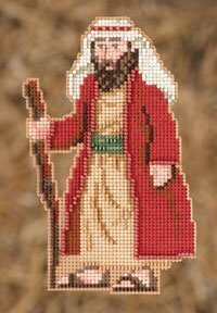 Joseph - Mill Hill Nativity Trilogy Stitched and Beaded Ornament Kit (MH19-2303)