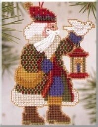 Dove Santa - Mill Hill Alphine Santas Stitched and Beaded Ornament Kit (MHAS14)
