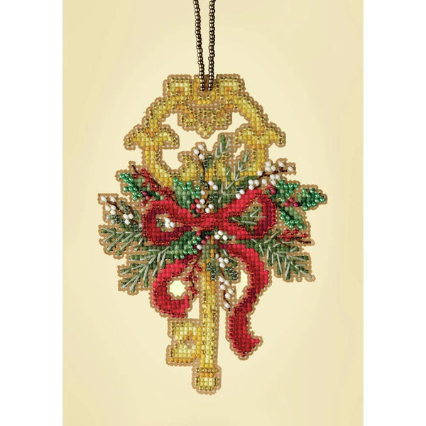 Winter Key - Mill Hill Antique Keys Trilogy Stitched and Beaded Kit (MH19-2113)