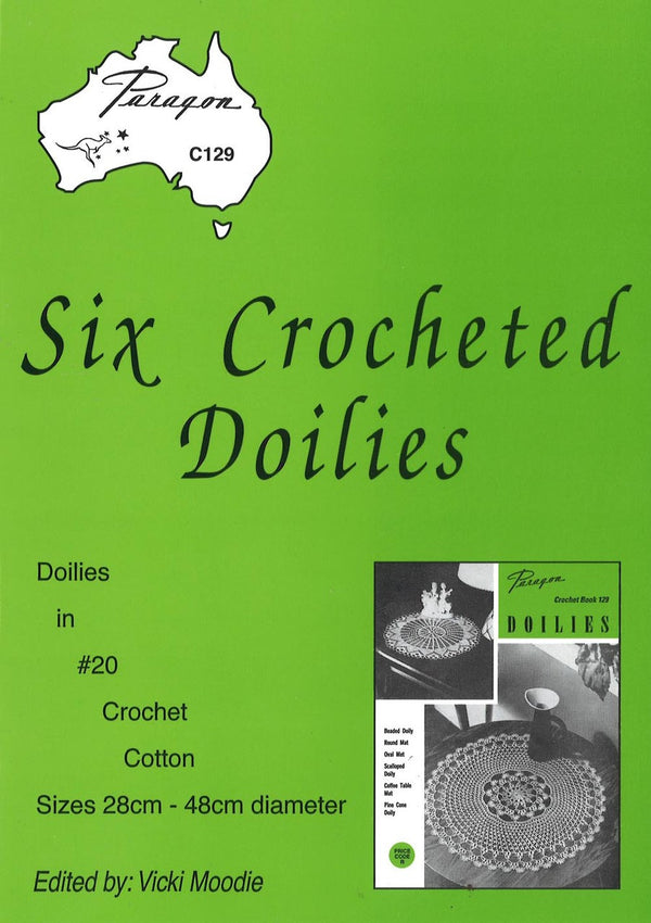 Six Crocheted Doilies by Vicki Moodie from Paragon C129
