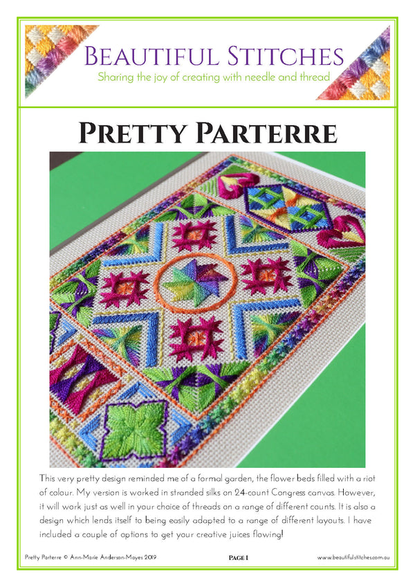 Pretty Parterre Pattern by Beautiful Stitches