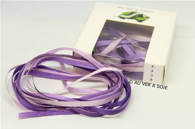 Au Ver a Soie Silk Ribbon Variegated 4mm (3m) - 3330
