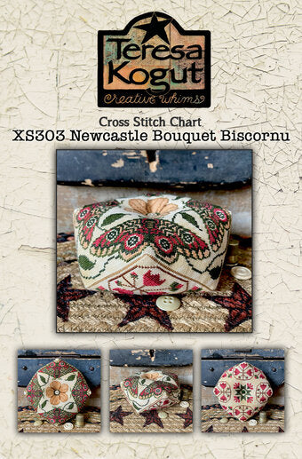 Newcastle Bouquet Biscornu XS303 by Teresa Kogut